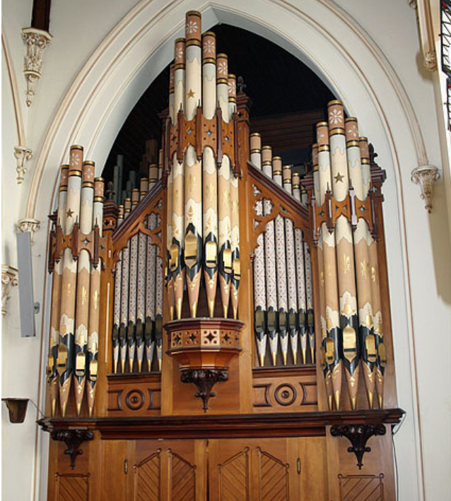 St Kilda Presbyterian Church: the 1892 Fincham & Hobday organ. 