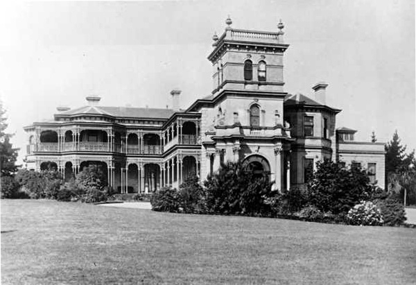 View of west elevation ca 1890