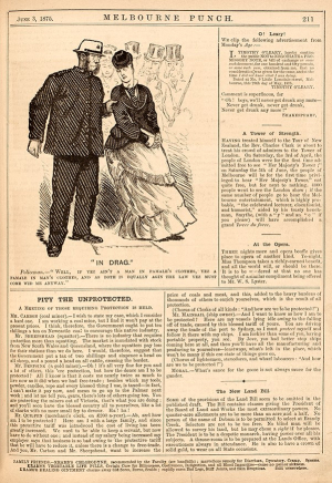 Melbourne Punch, 3 June 1875, p.1. 